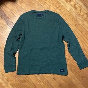 Abercrombie & Fitch Mens long sleeve waffle knit crew neck size extra large